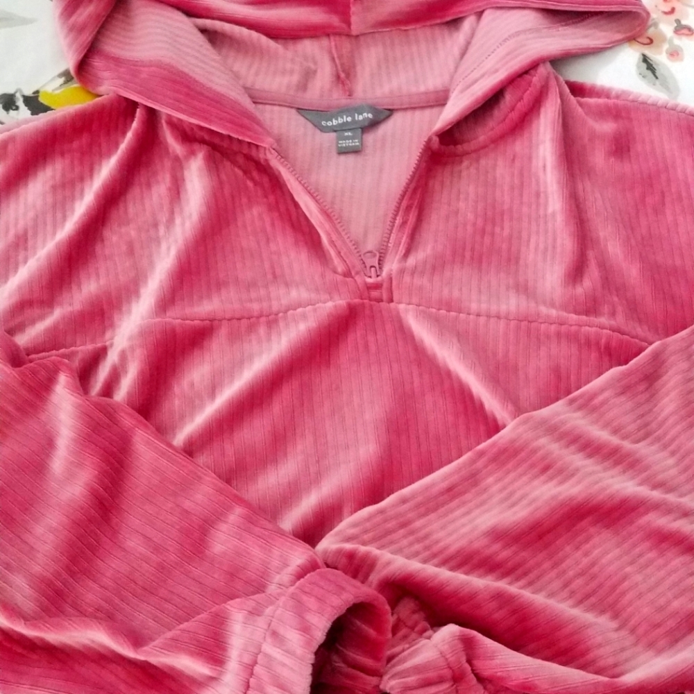 Nice soft and stylish blouse with hood.